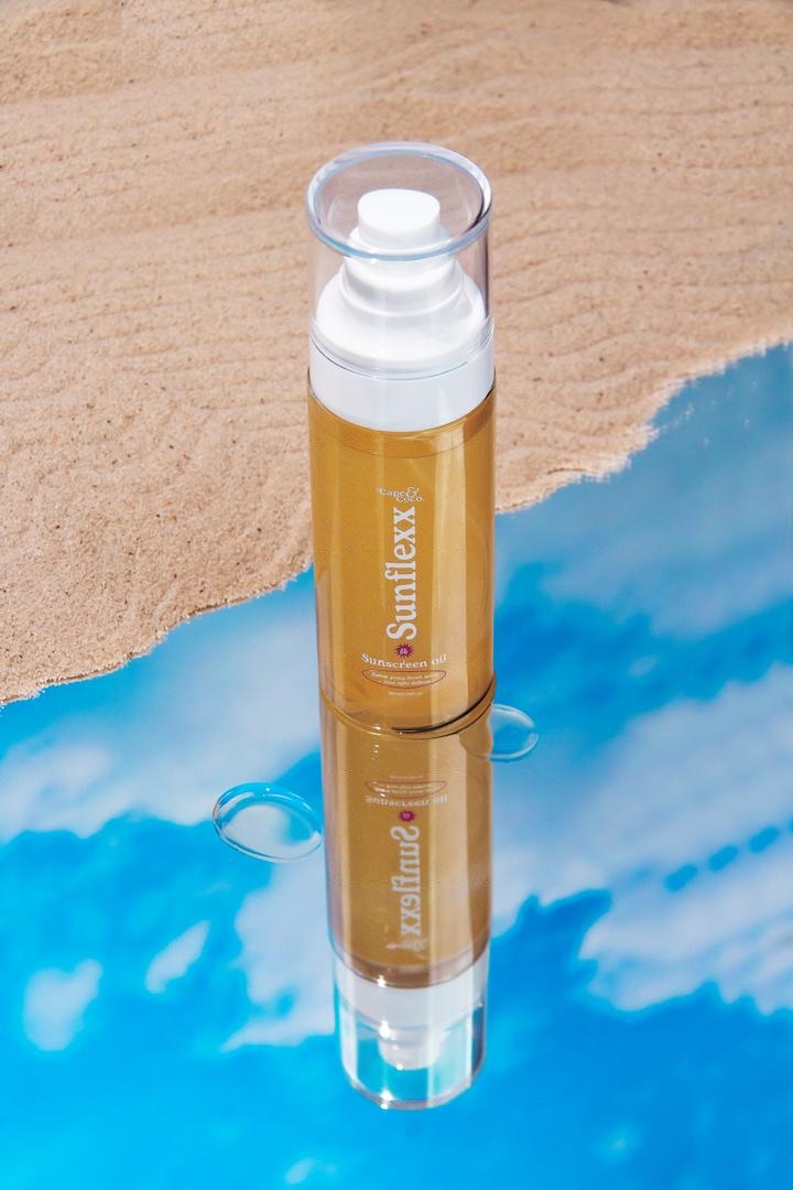 Pink Sunflexx Sunscreen oil SPF 50